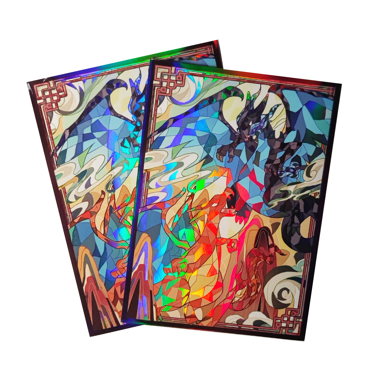 Board Game Illustrator - 60ct Holo Card Sleeves 66x91mm Anime