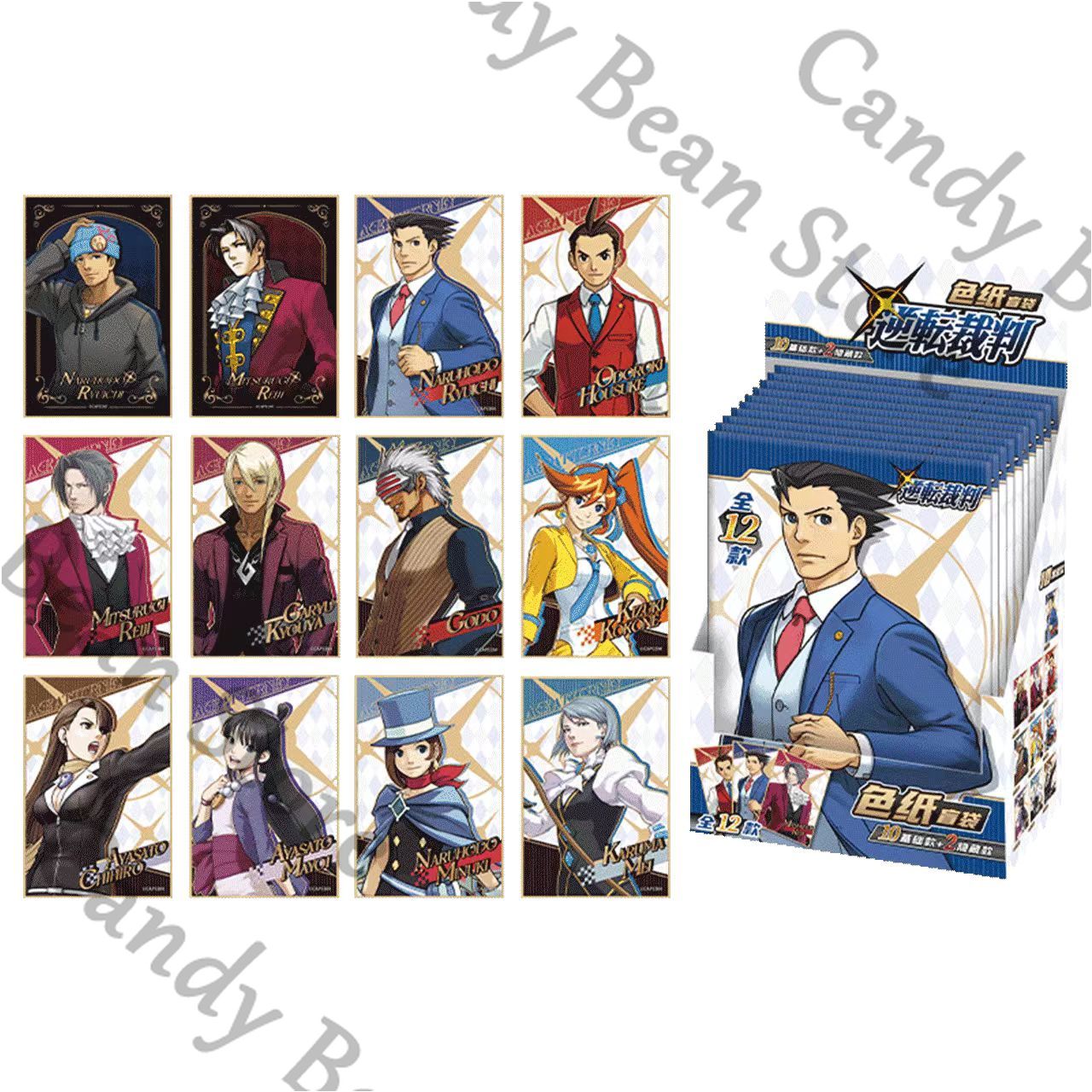 Board Game Illustrator - Oryginalny Anime Ace Attorney Miles Edgeworth
