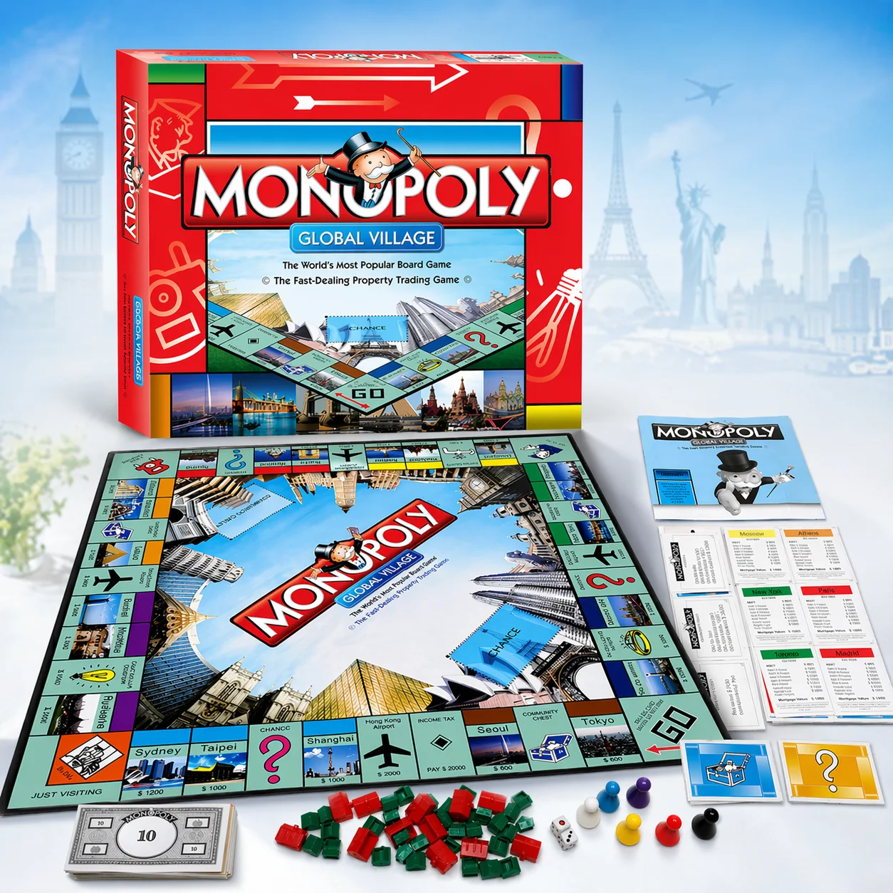 Hasbro Game Monopoly - Premium MONOPOLY GLOBAL VILLAGE Gra Planszowa