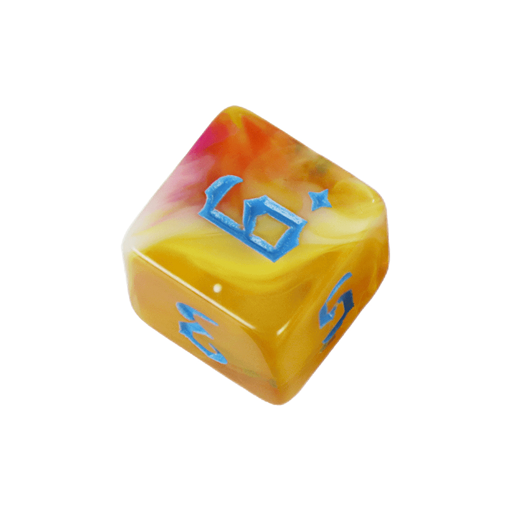 7-częściowy zestaw kości do gi – Board Game Font recenzja i cena
