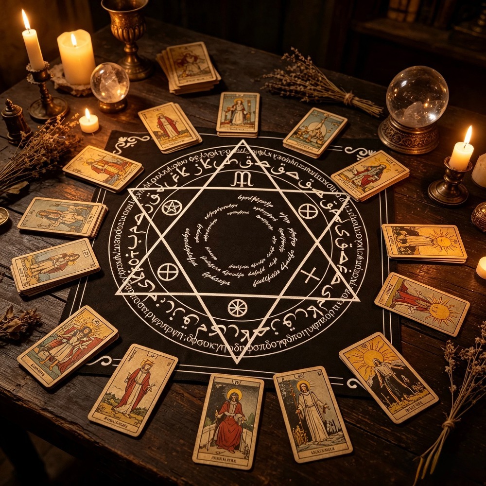 Kwadratowa mata do tarota 49 c – Board Game Vintage recenzja i cena